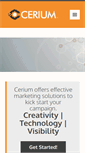 Mobile Screenshot of ceriummarketinggroup.com