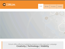 Tablet Screenshot of ceriummarketinggroup.com